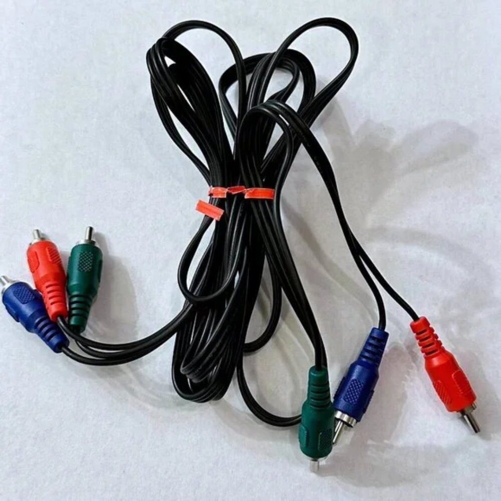 Jinluo RCA 6ft RGB Component Video Cable for HDTV Red/Green/Blue Connectors